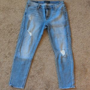 Lucky Brand Brooke Capri Frayed Ankle Crop Jeans